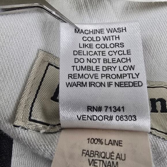 L.L. Bean Pants Mens Size 36x30 Gray Pleated Dress Pants 100% Wool - Picture 6 of 11